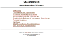 Tablet Screenshot of gk-informatik.de